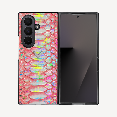 Samsung Z Fold 7 Phone Case, Python Leather
