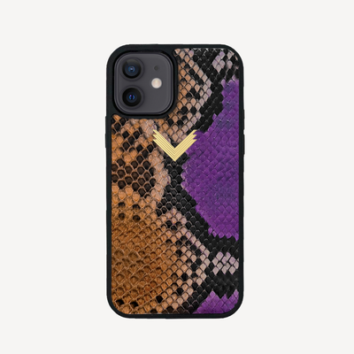 iPhone 11 Phone Case, Python Leather