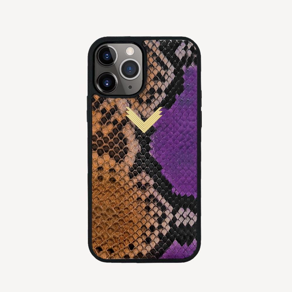 iPhone 11 Pro Phone Case, Python Leather