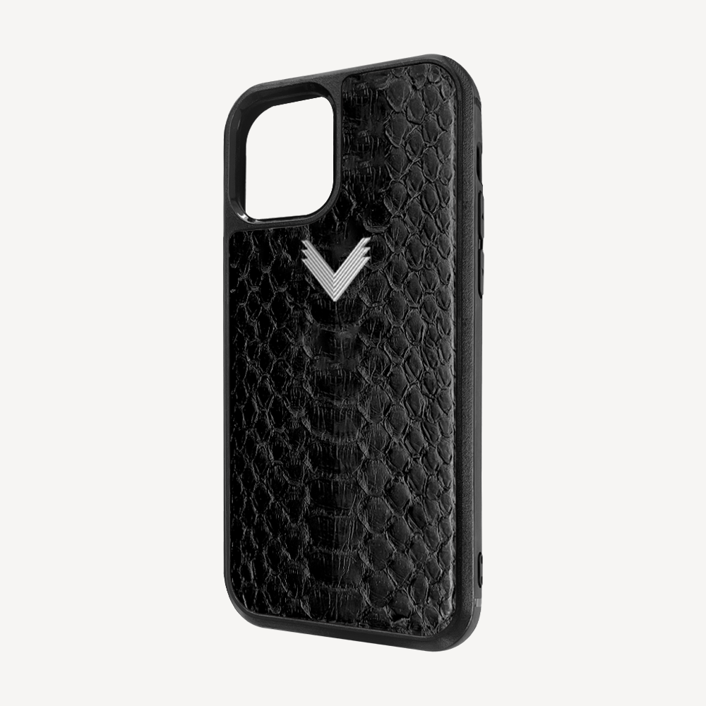 iPhone 12/12 Pro Phone Case, Python Leather