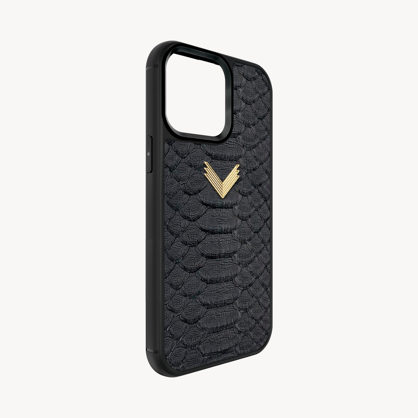 iPhone 14 Pro Phone Case, Python Leather