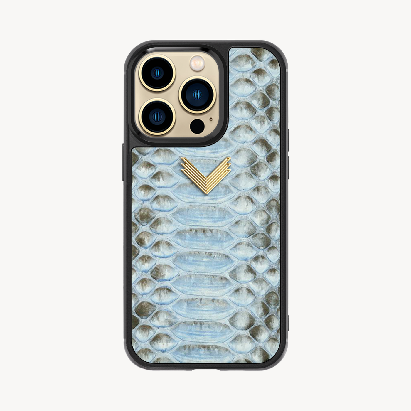 iPhone 14 Pro Phone Case, Python Leather