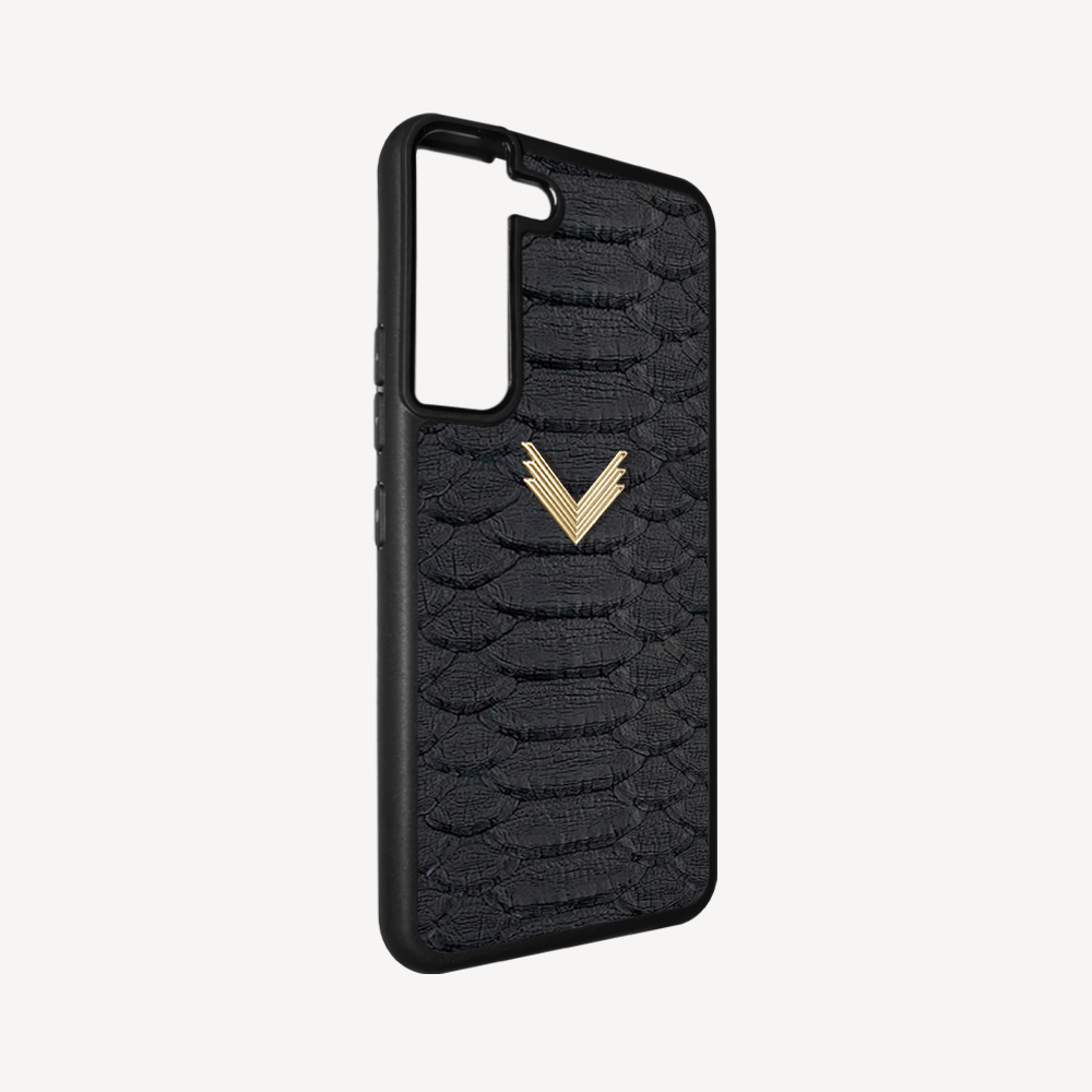 Samsung S22 Plus Phone Case, Python Leather