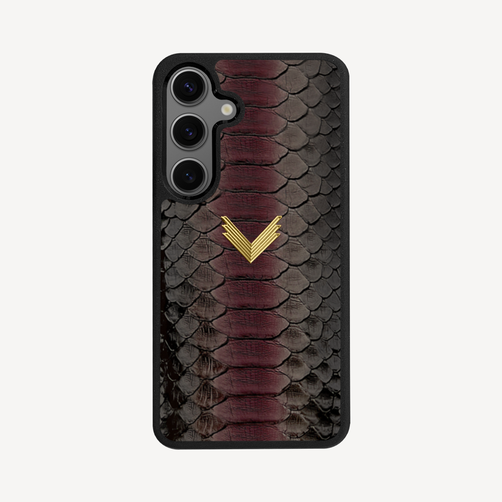 Samsung S23 Phone Case, Python Leather