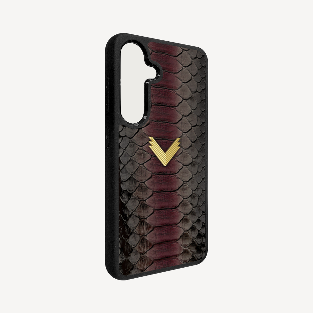 Samsung S23 Phone Case, Python Leather