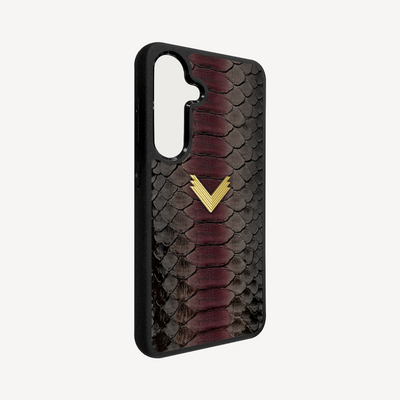 Samsung S23 Plus Phone Case, Python Leather