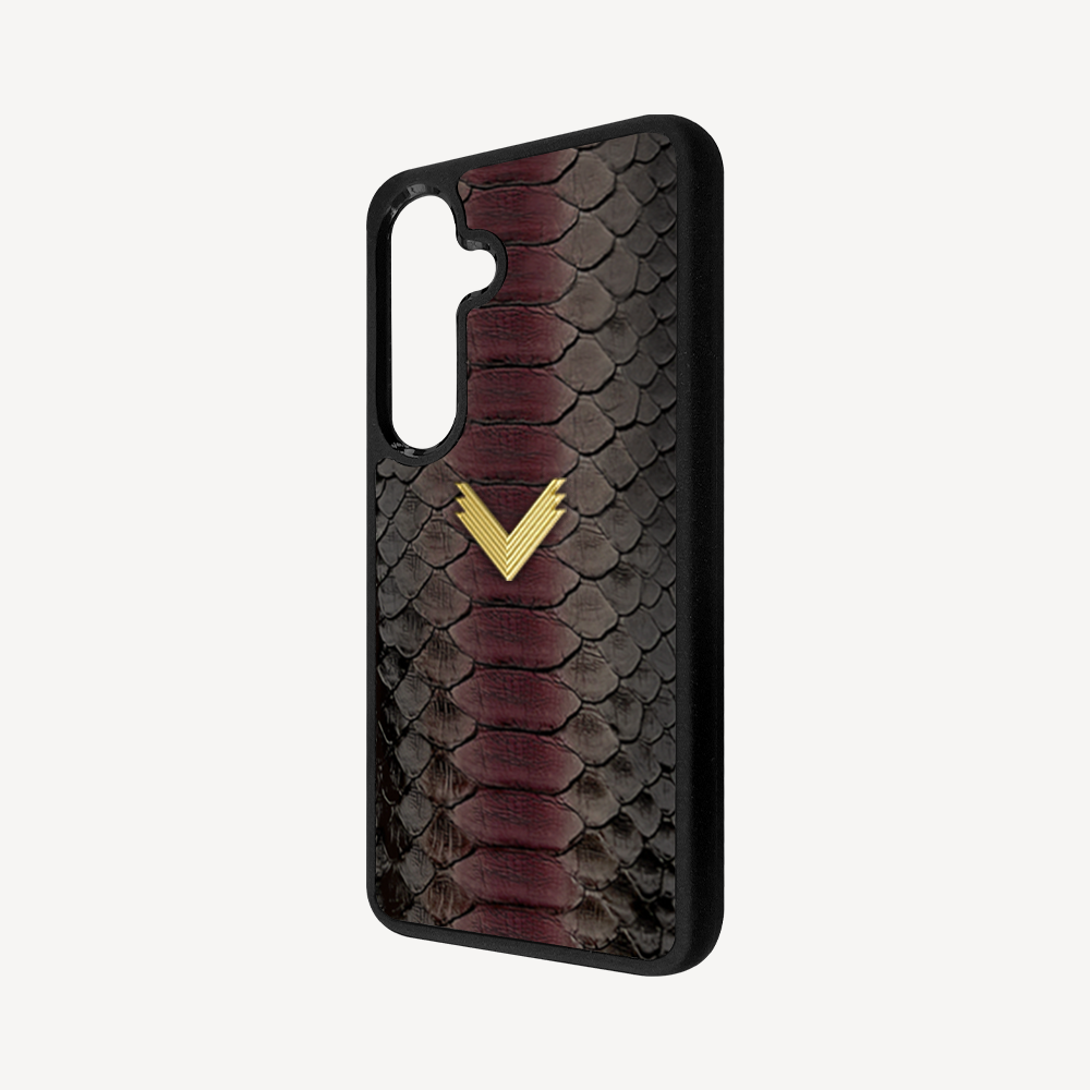 Samsung S23 Plus Phone Case, Python Leather