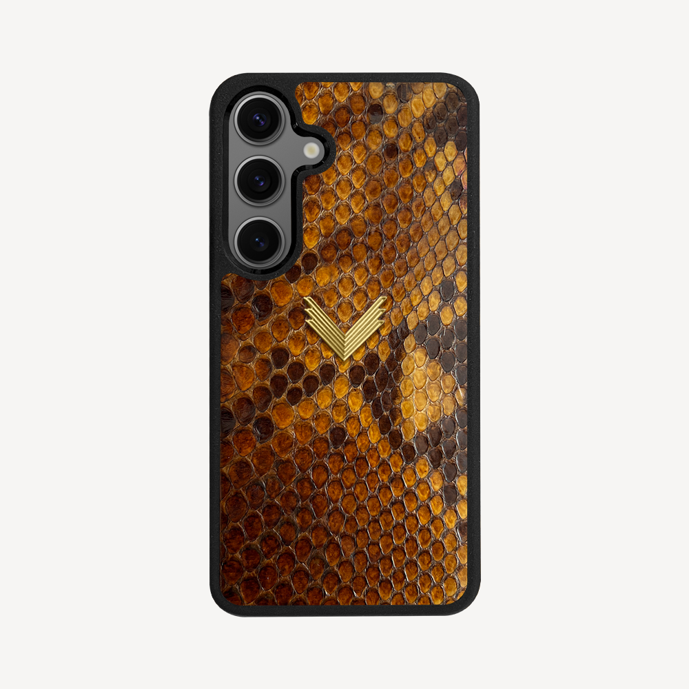 Samsung S23 Plus Phone Case, Python Leather