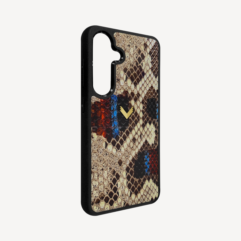 Samsung S24 Phone Case, Python Leather
