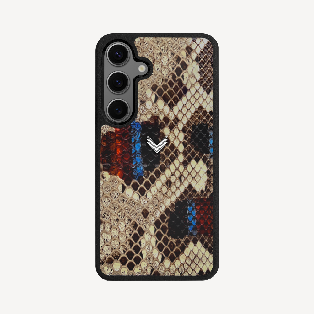Samsung S24 Plus Phone Case, Python Leather