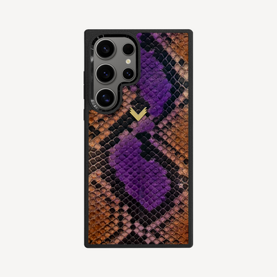 Samsung S24 Ultra Phone Case, Python Leather