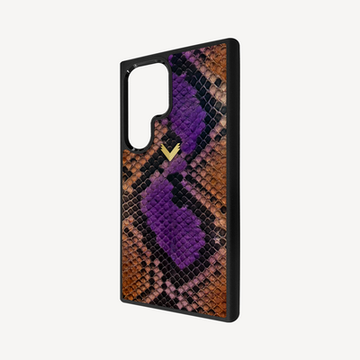 Samsung S24 Ultra Phone Case, Python Leather