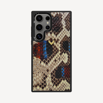 Samsung S23 Ultra Phone Case, Python Leather
