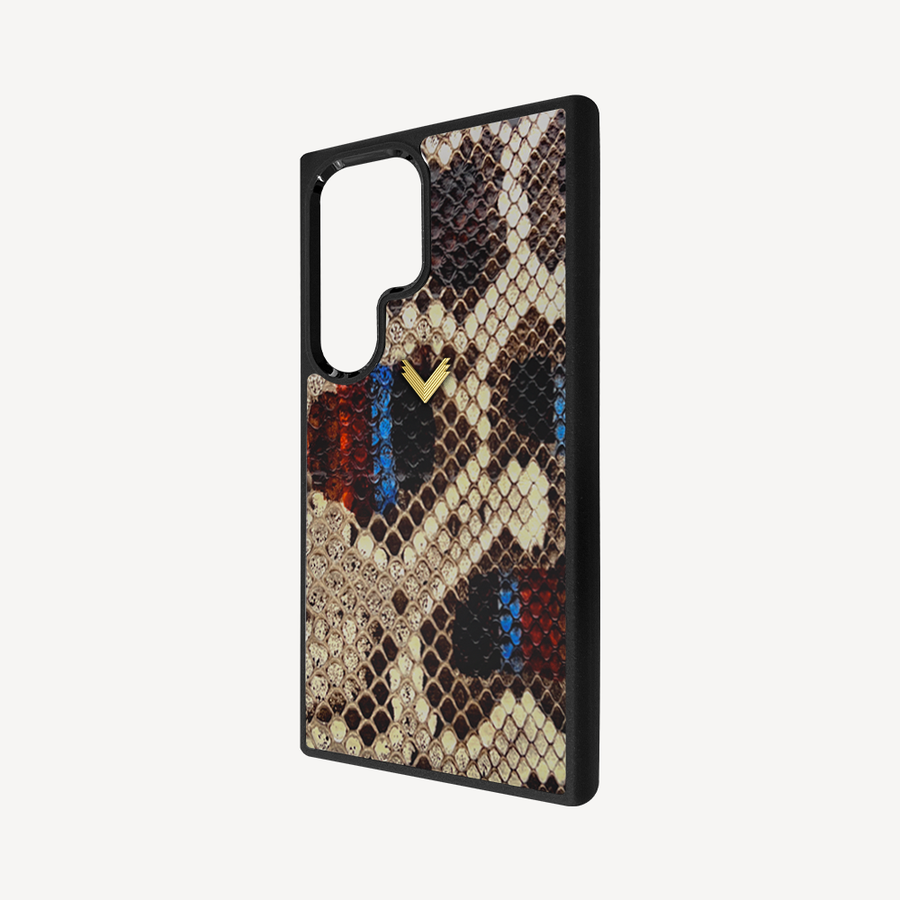 Samsung S23 Ultra Phone Case, Python Leather