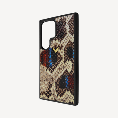 Samsung S23 Ultra Phone Case, Python Leather