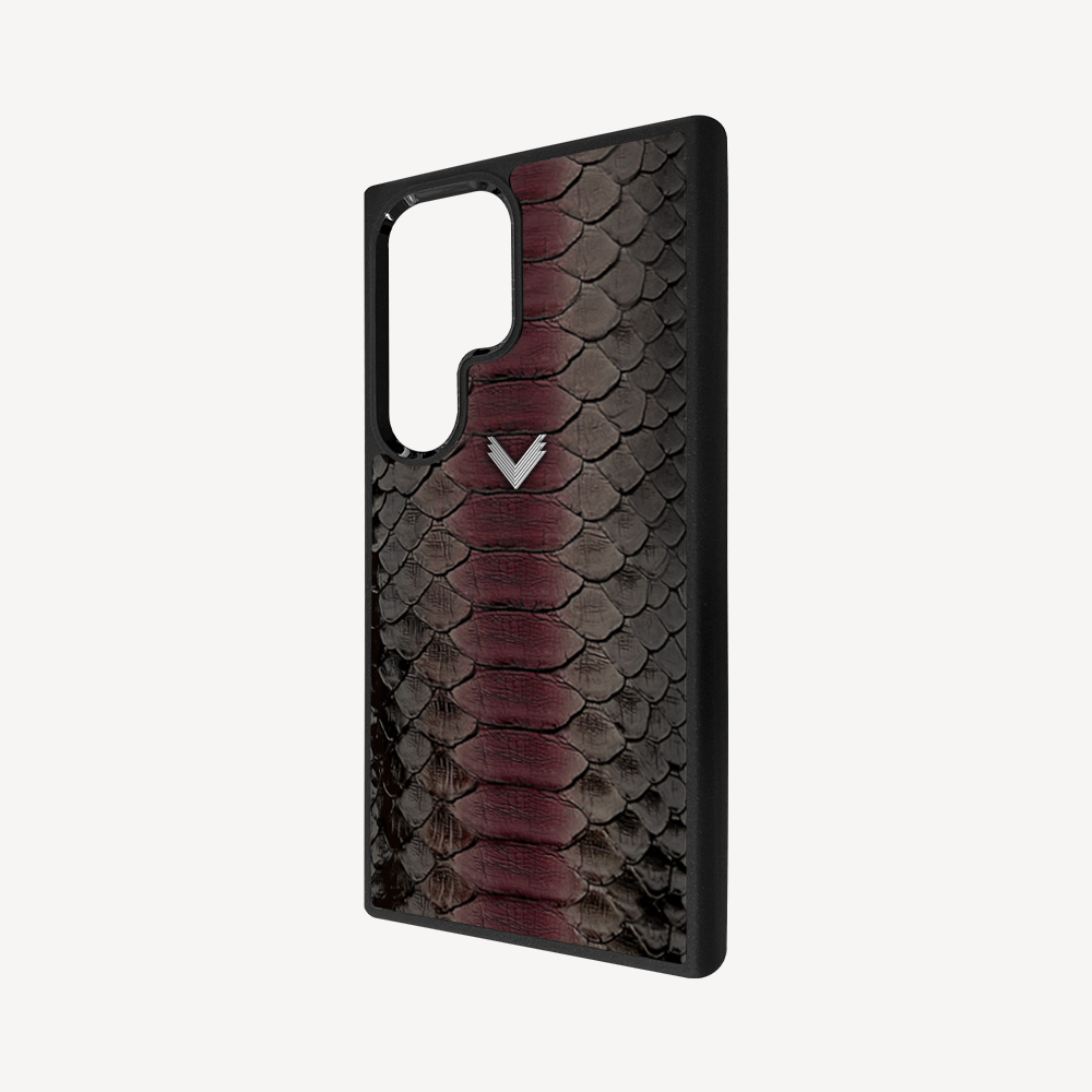 Samsung S24 Ultra Phone Case, Python Leather