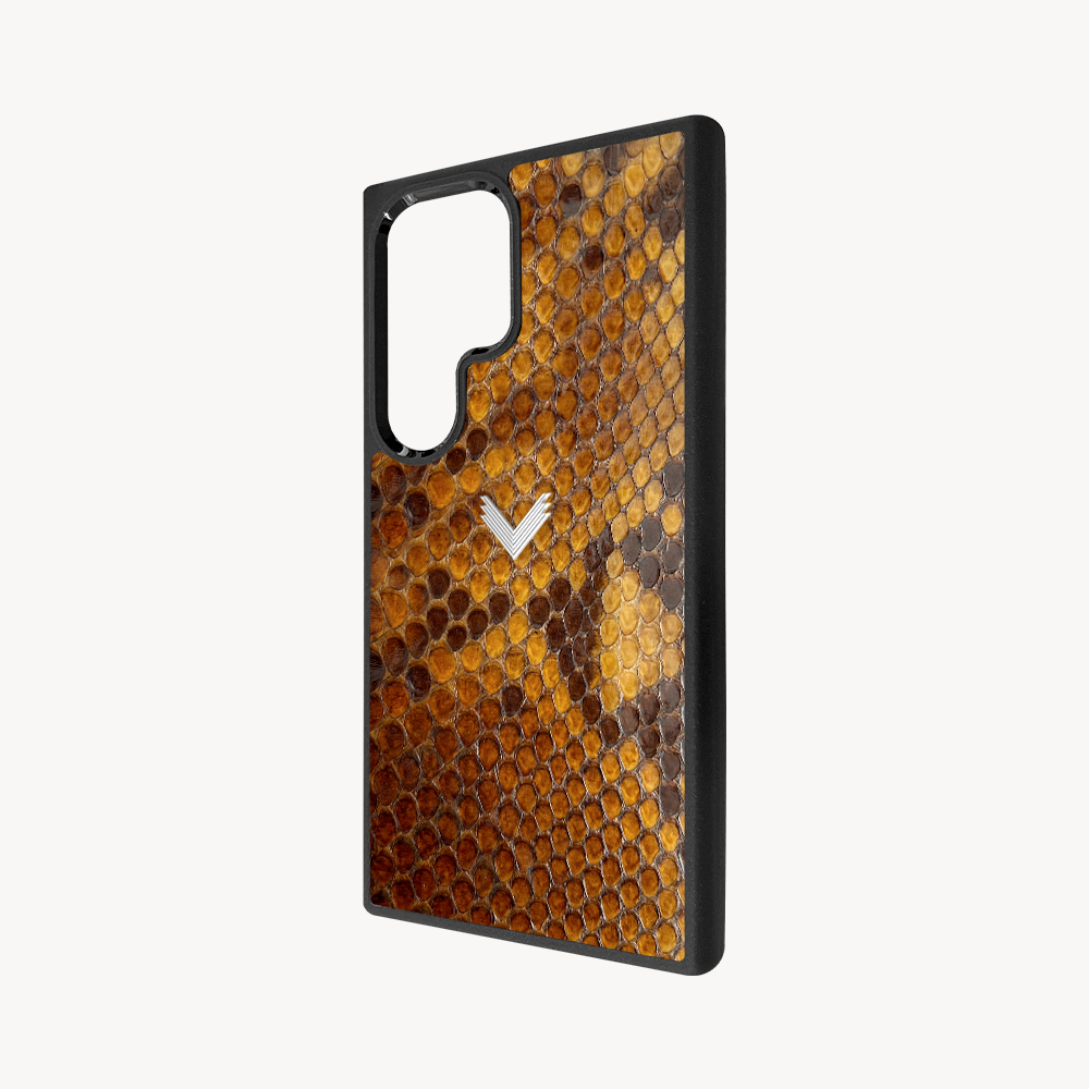 Samsung S24 Ultra Phone Case, Python Leather