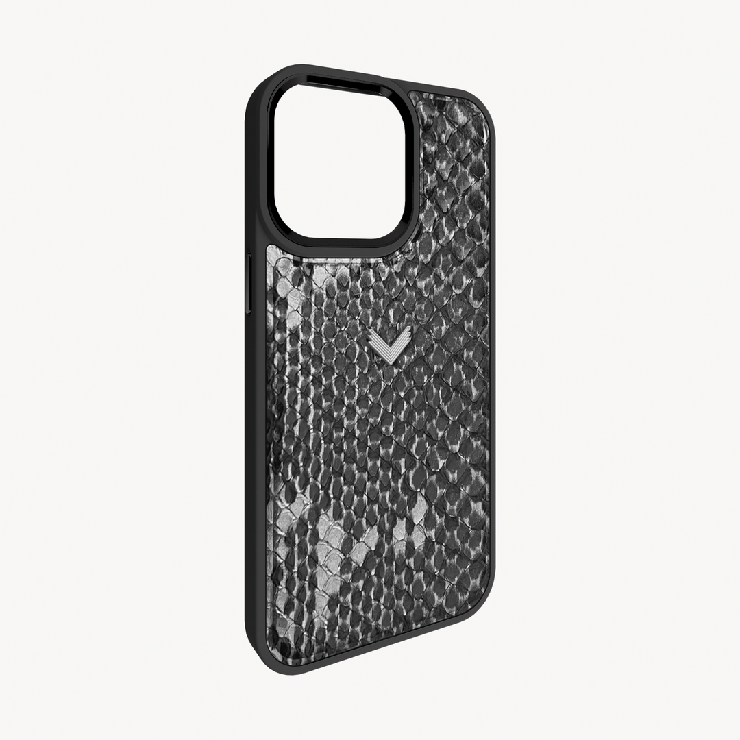 iPhone 13 Pro Max Phone Case, Python Leather