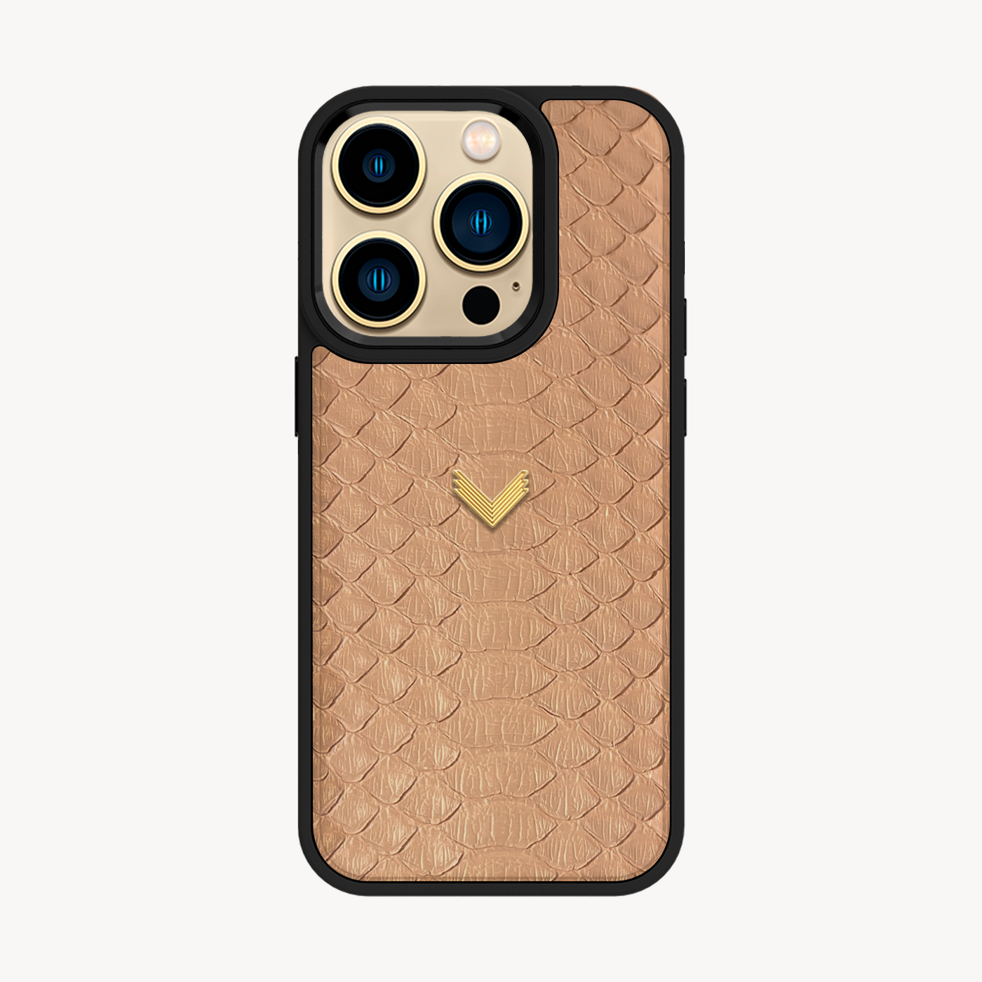 iPhone 14 Pro Phone Case, Python Leather