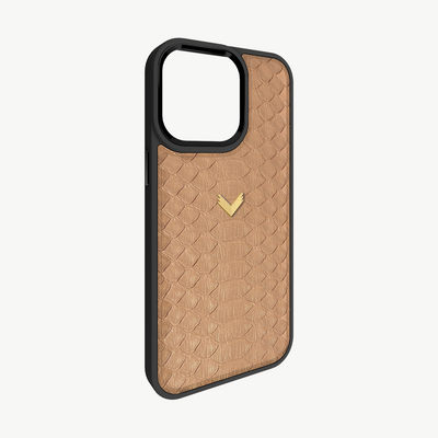 iPhone 14 Pro Phone Case, Python Leather