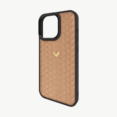 iPhone 14 Pro Phone Case, Python Leather