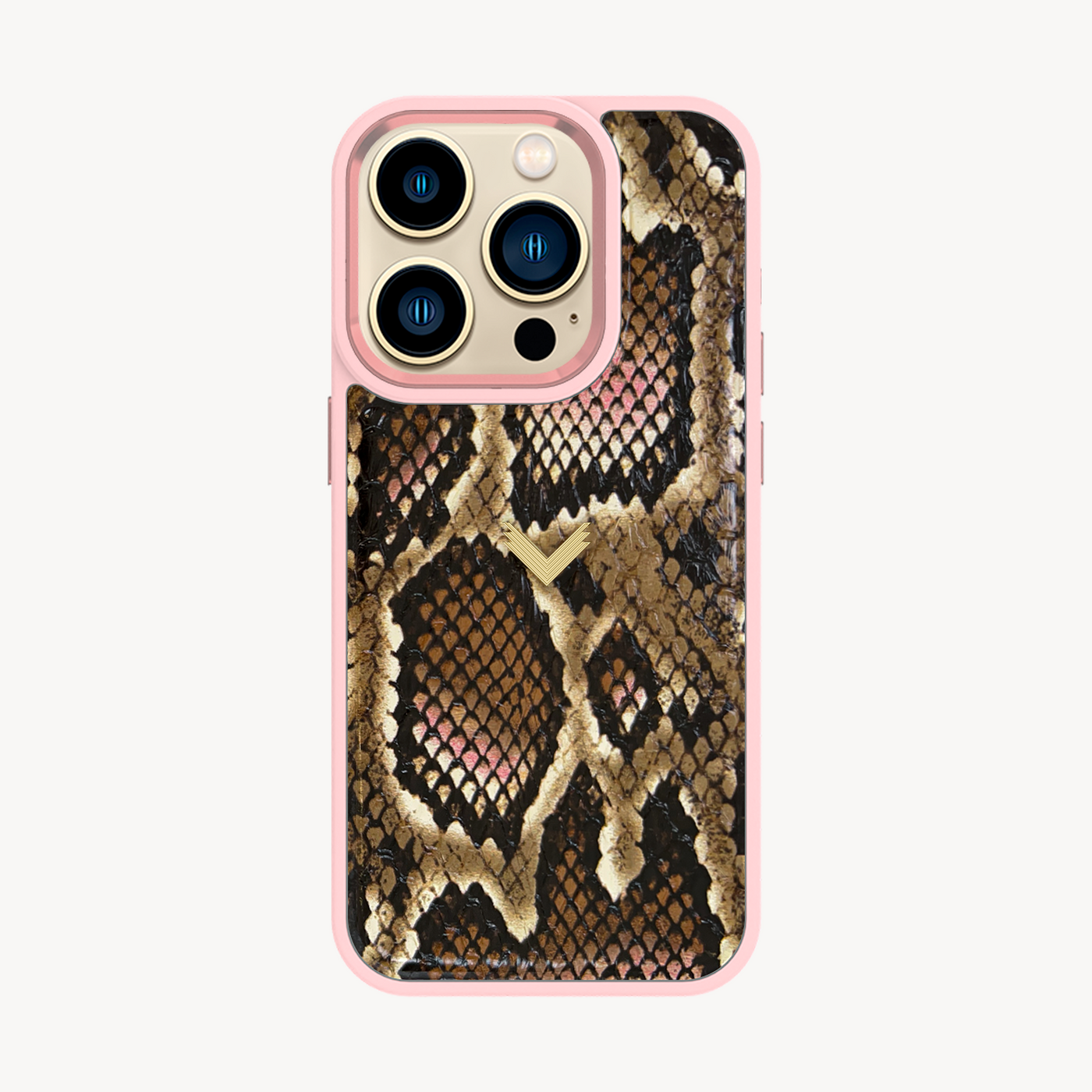 iPhone 14 Pro Phone Case, Python Leather