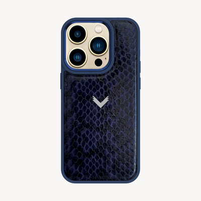 iPhone 14 Pro Phone Case, Python Leather