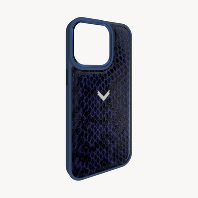 iPhone 14 Pro Phone Case, Python Leather