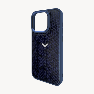 iPhone 14 Pro Phone Case, Python Leather