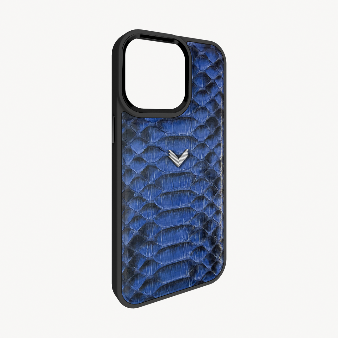 iPhone 13 Pro Phone Case, Python Leather