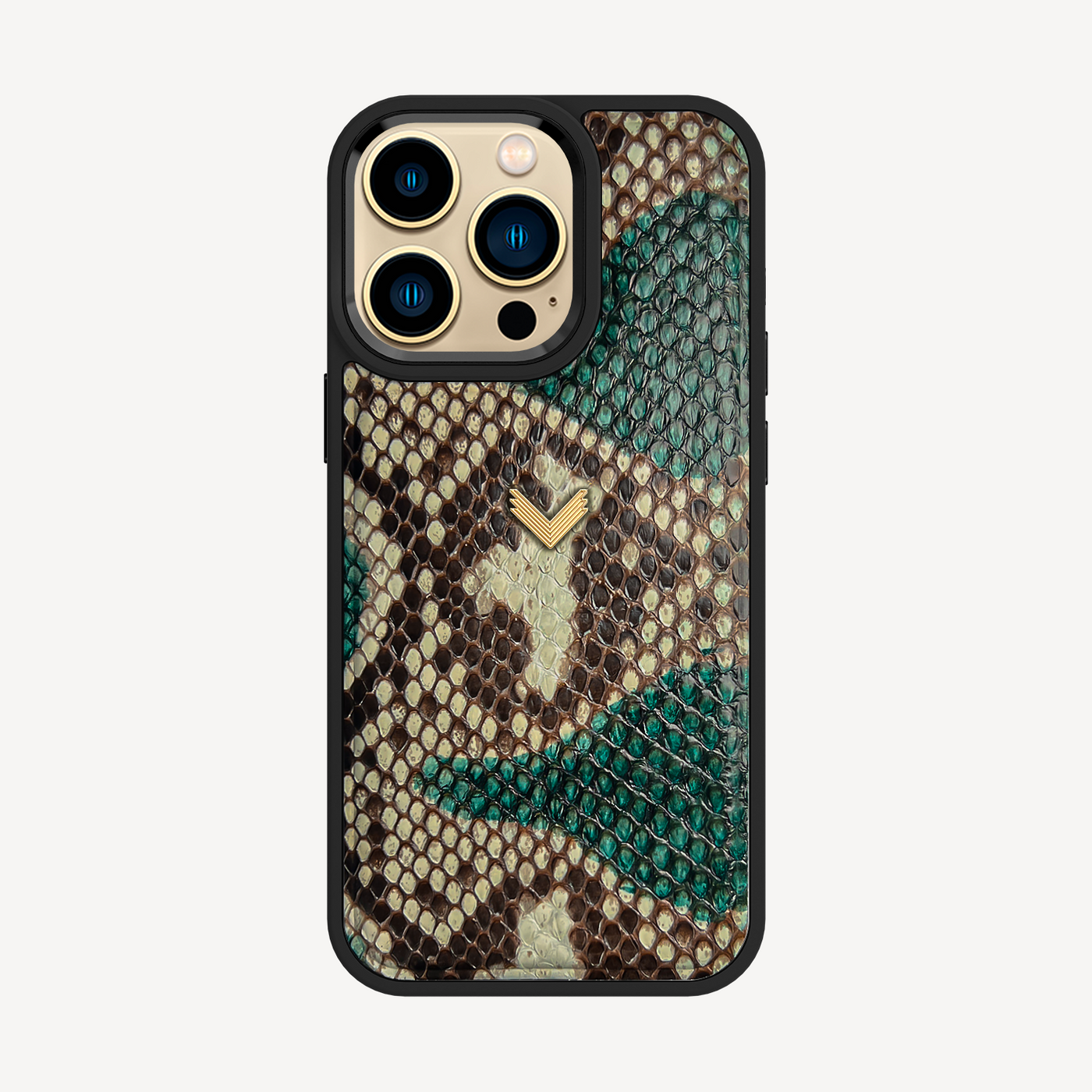 iPhone 14 Pro Max Phone Case, Python Leather