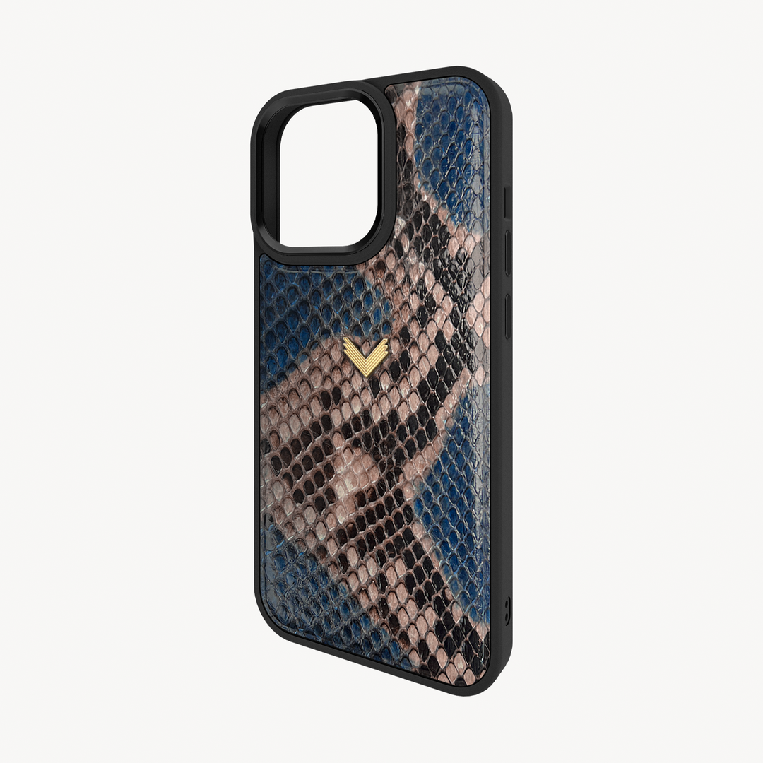 iPhone 13 Pro Phone Case, Python Leather