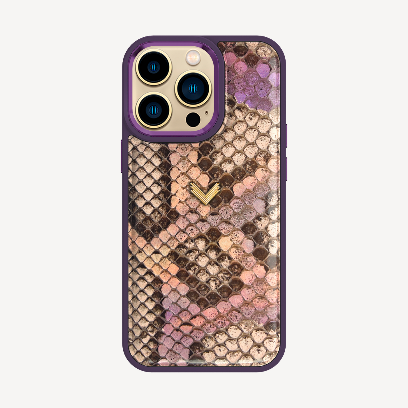 iPhone 14 Pro Max Phone Case, Python Leather