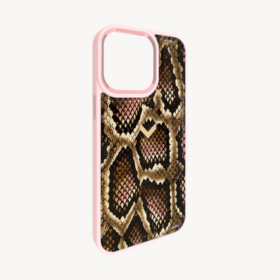 iPhone 14 Pro Phone Case, Python Leather