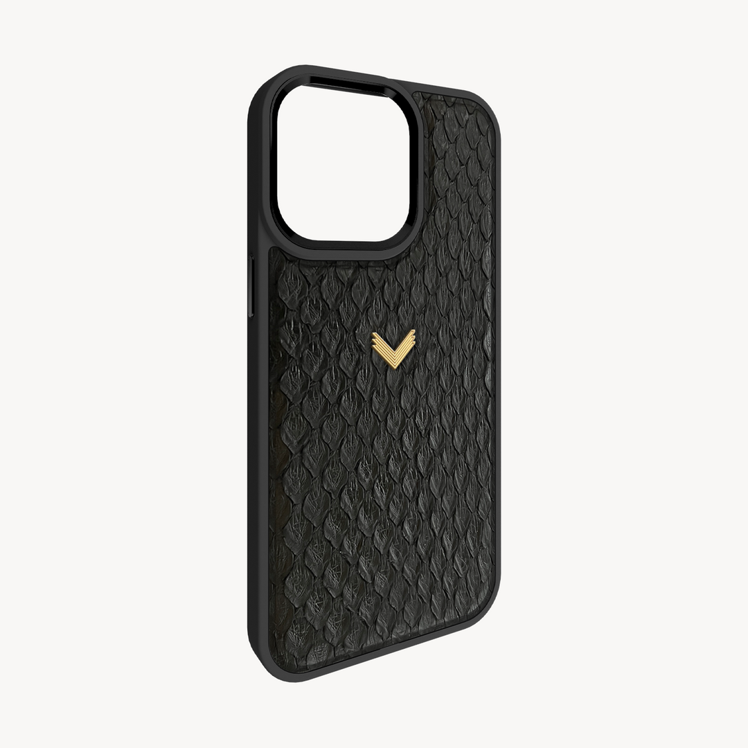 iPhone 13 Pro Phone Case, Python Leather