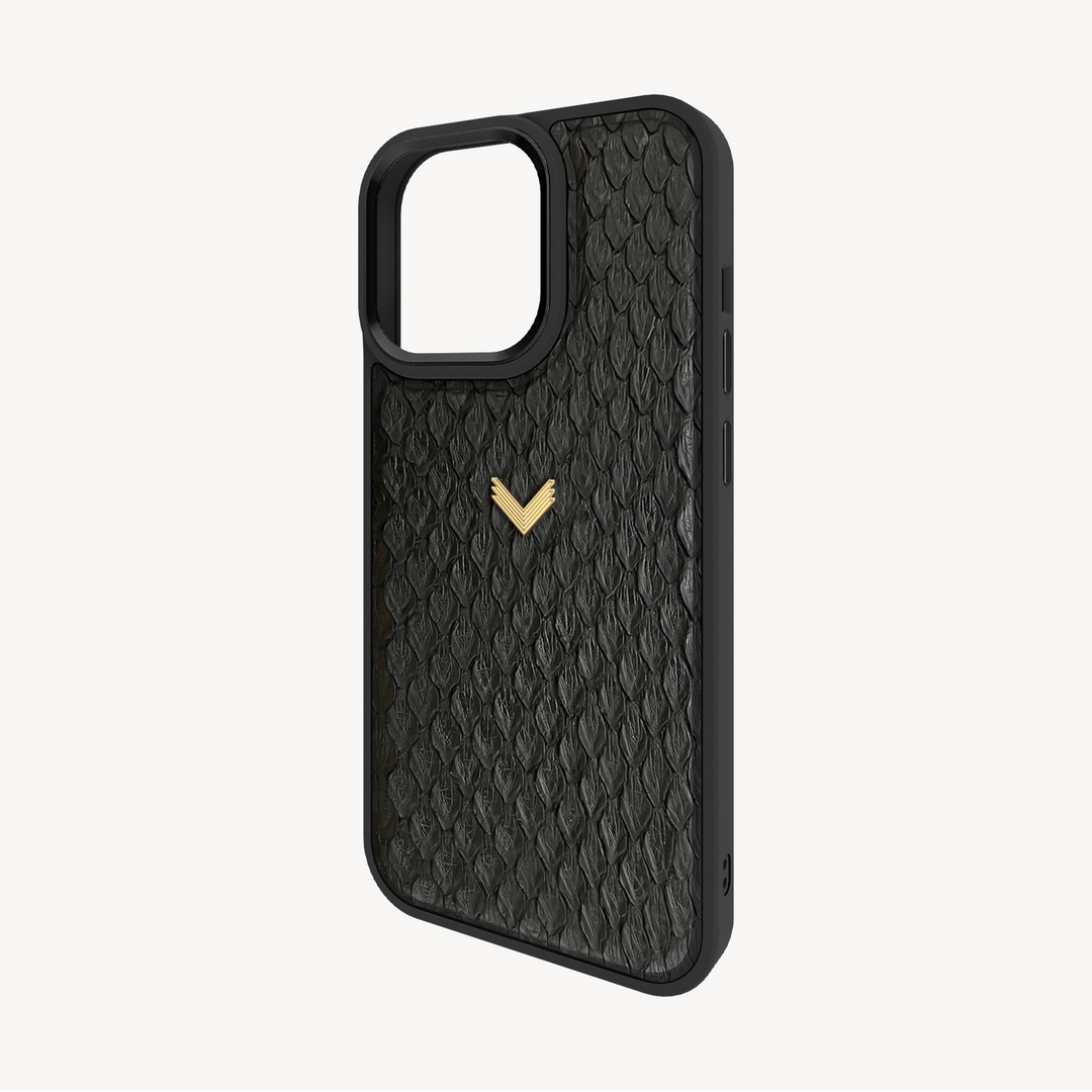 iPhone 13 Pro Max Phone Case, Python Leather
