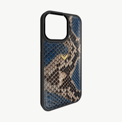 iPhone 15 Pro Phone Case, Python Leather