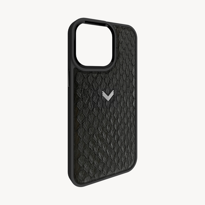 iPhone 15 Pro Phone Case, Python Leather