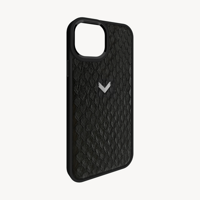 iPhone 15 Plus Phone Case, Python Leather