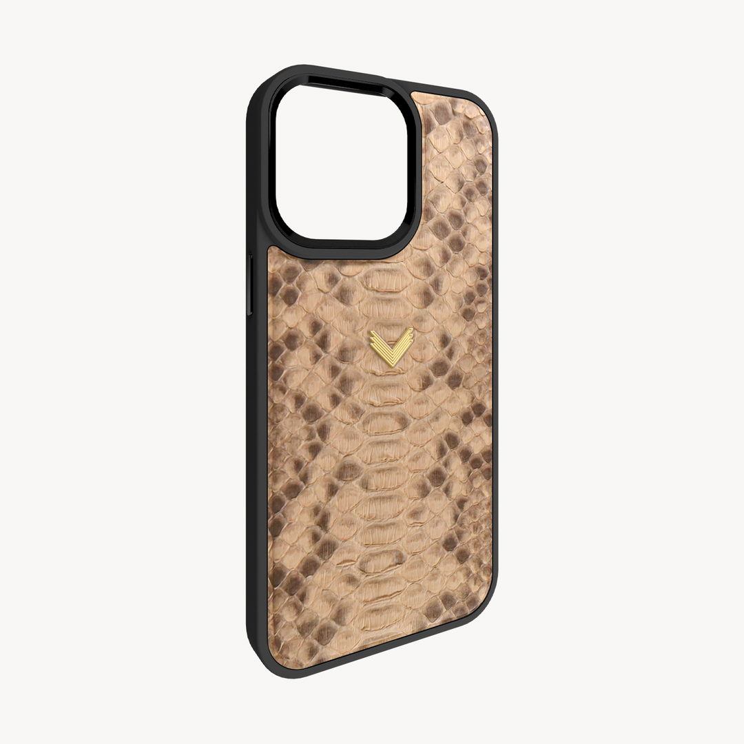 iPhone 15 Pro Max Phone Case, Python Leather