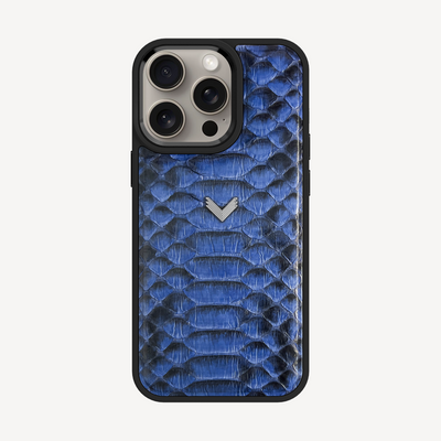 iPhone 15 Pro Phone Case, Python Leather
