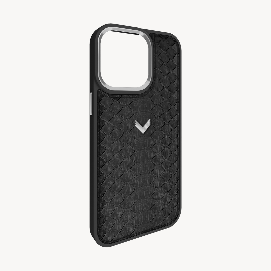 iPhone 15 Pro Max Phone Case, Python Leather