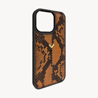 iPhone 15 Pro Max Phone Case, Python Leather