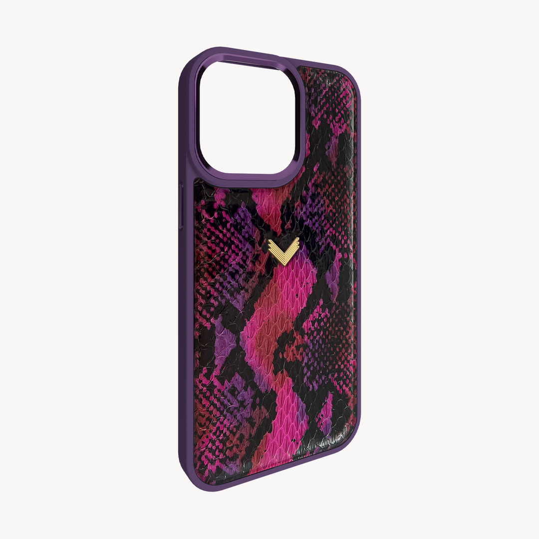 iPhone 15 Pro Max Phone Case, Python Leather