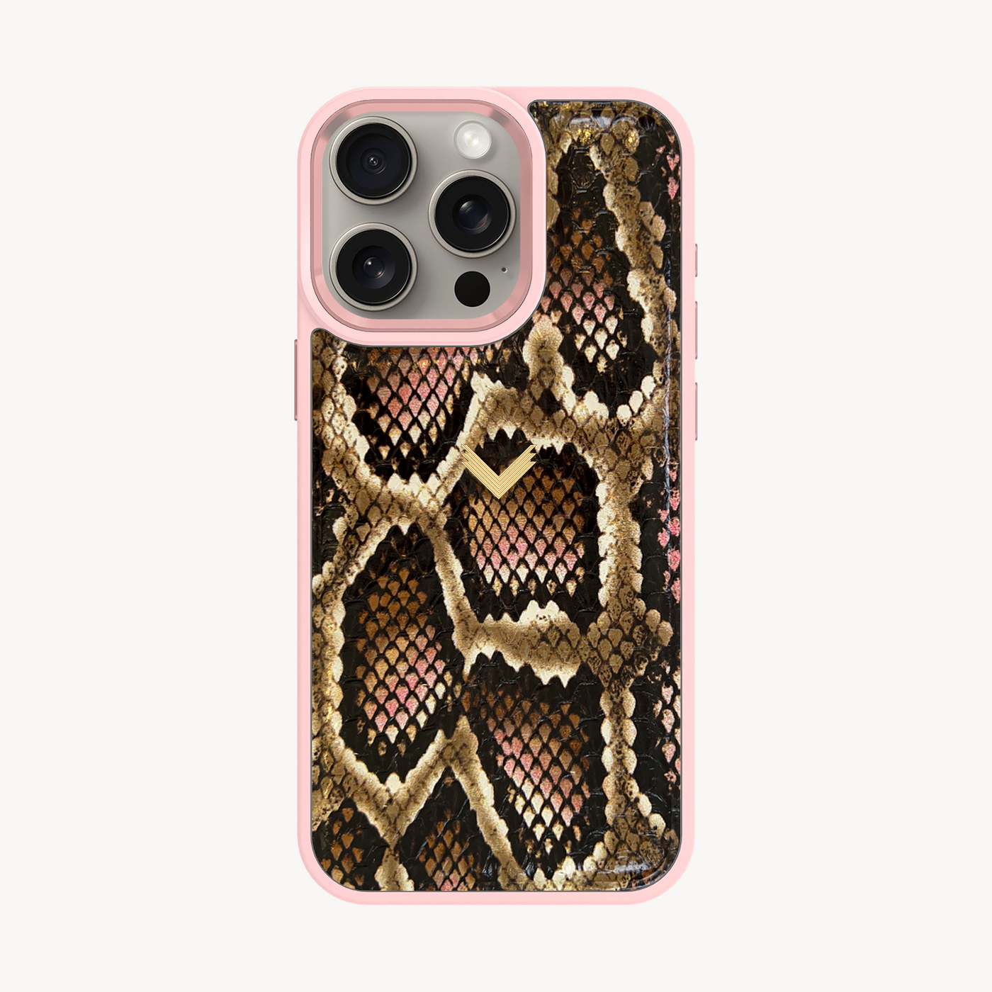 iPhone 15 Pro Max Phone Case, Python Leather