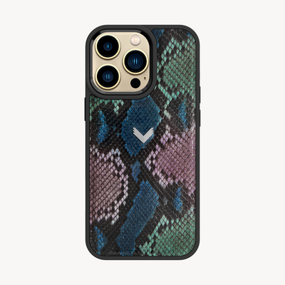 iPhone 14 Pro Phone Case, Python Leather