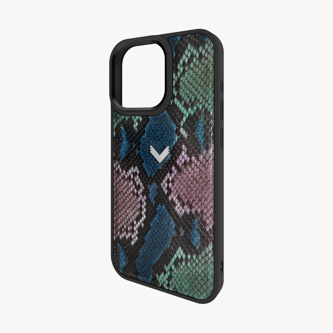 iPhone 15 Pro Phone Case, Python Leather