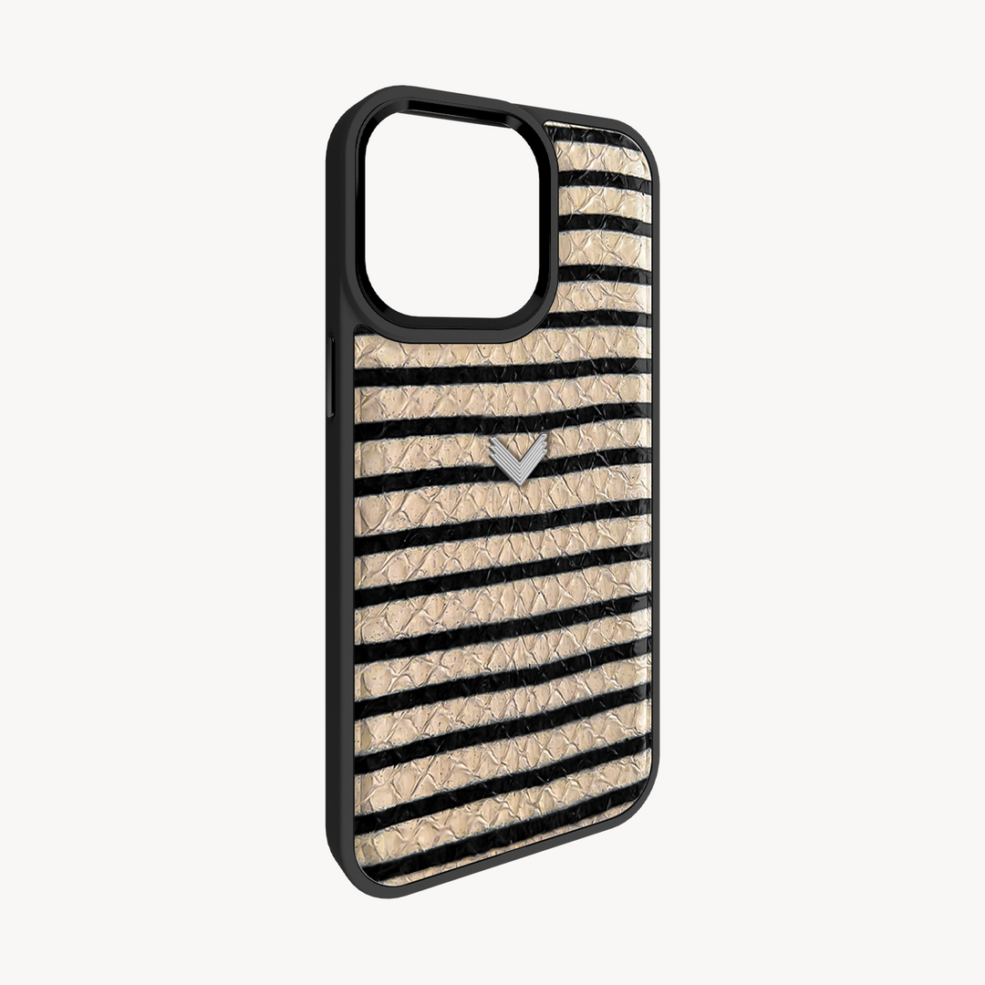 iPhone 15 Pro Max Phone Case, Python Leather