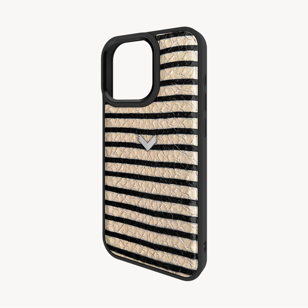iPhone 15 Pro Max Phone Case, Python Leather