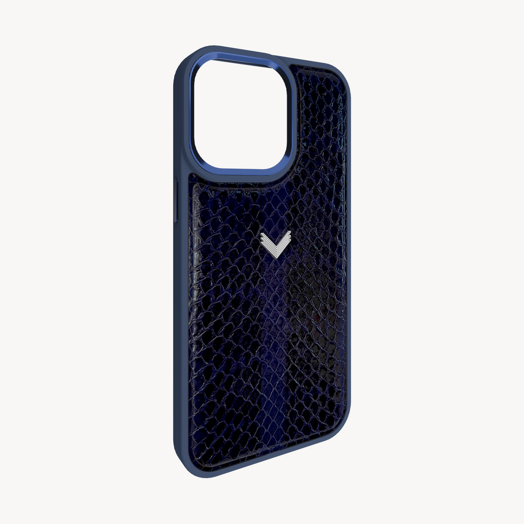 iPhone 15 Pro Phone Case, Python Leather